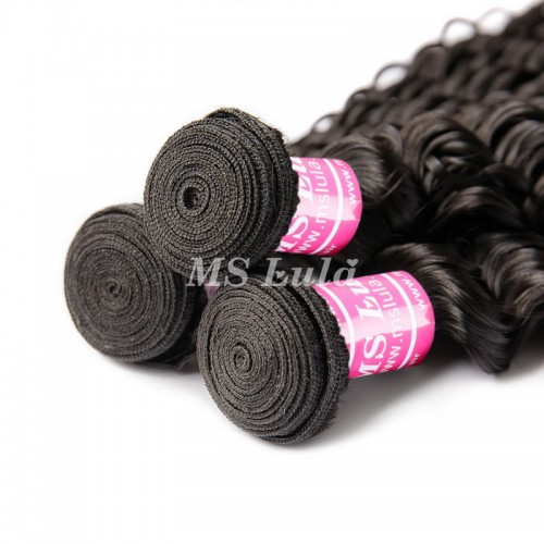 Virgin Deep Wave Hair Bundles With 5x5 Transparent/HD Lace Closure | Human Hair Wig | Lace Front